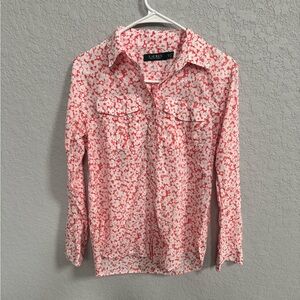 Lauren Ralph Lauren floral button-down shirt Size Medium